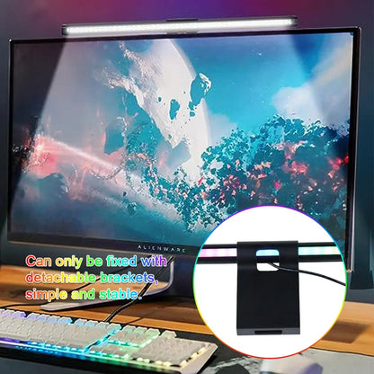 LED Desk Lamp Monitor Screen Light Bar RGB Computer Atmosphere Double sided Lights  For Work Study Read Gaming Dimming Lighting