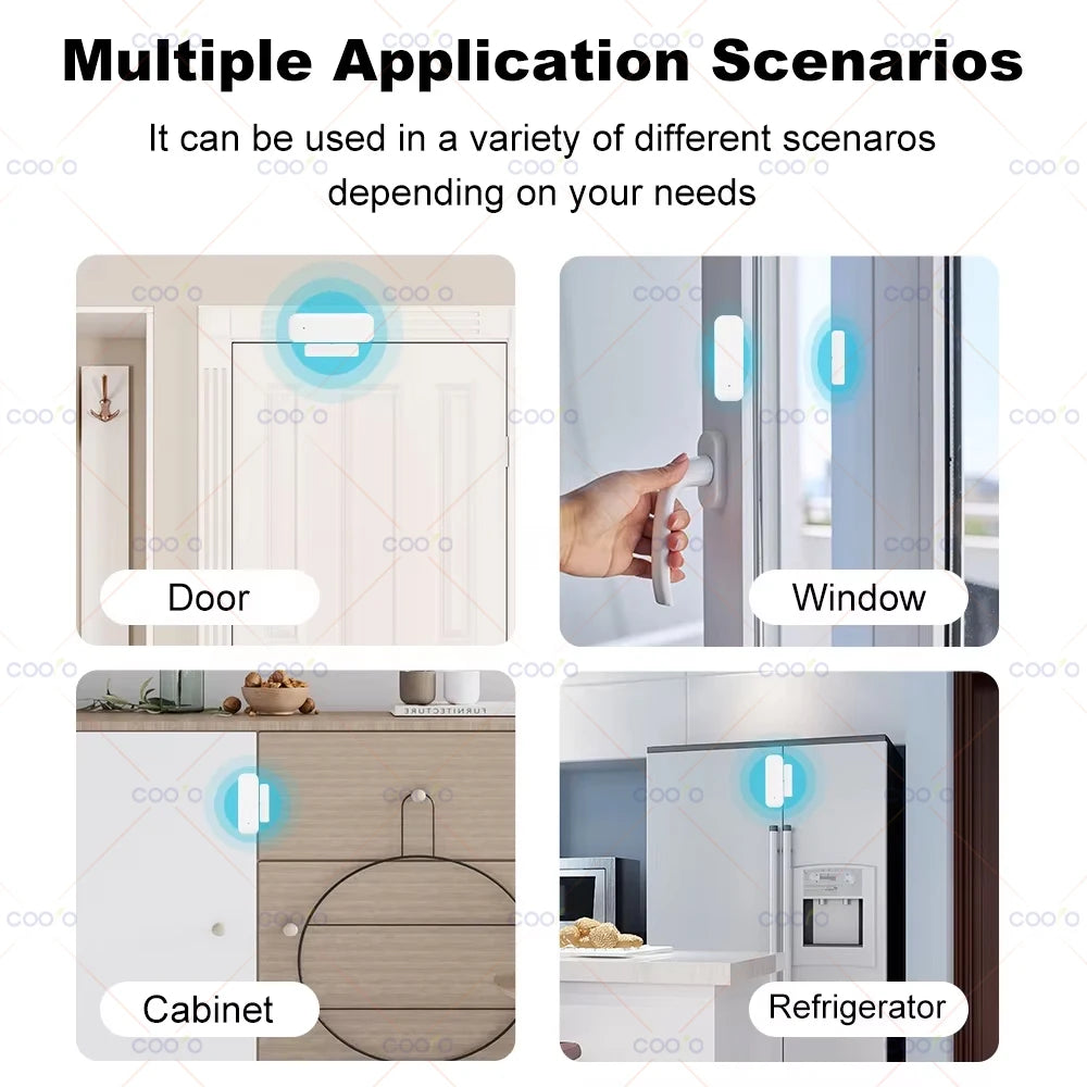 Zigbee Door Sensor Window Contact Sensor Open Closed Detector Smart Home Alarm Security Protection work with Tuya Hub Smart Life Deals 4 U   Deals 4 U