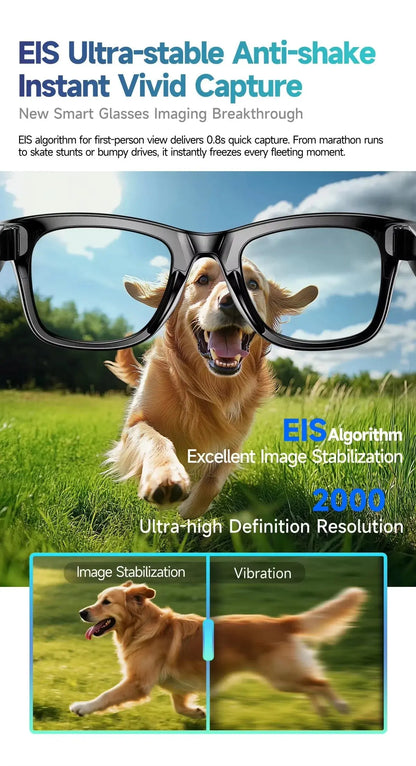 W610 AI Smart Glasses with Video Camera 800W Outdoor Sunglasses Wi-Fi Transfer BT Calling Audio Record Smart Wearable Headset Deals 4 U  Gaming Accessories Deals 4 U