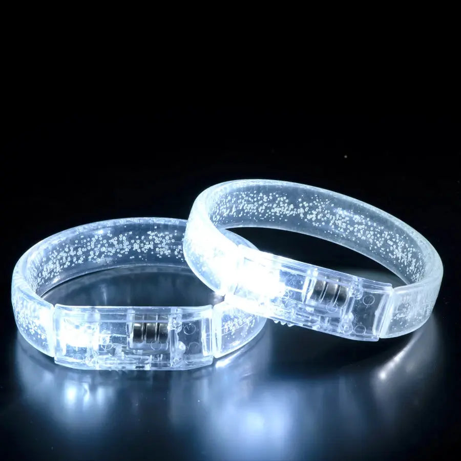 Led White Bracelets Light Up Party Favors Glow in the Dark Party Supplies Neon Sunglasses LED Rings Bracelets Wedding Decoration Deals 4 U  Gaming Accessories Deals 4 U