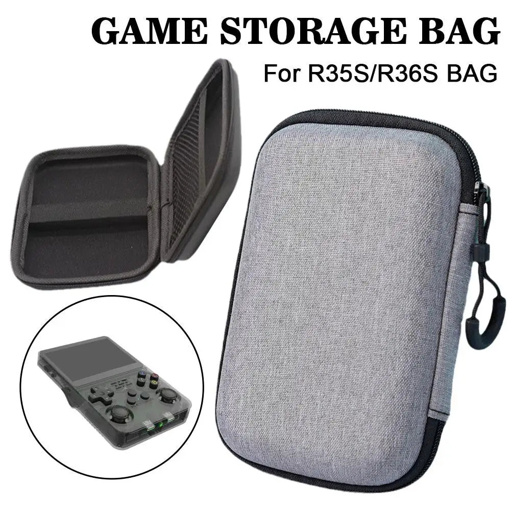 TOP Protect Game Storage Case for Miyoo Mini Plus R36S R35S Portable Storage Console Bag Carry Case for Anbernic RG35XX Plus Deals 4 U   Deals 4 U