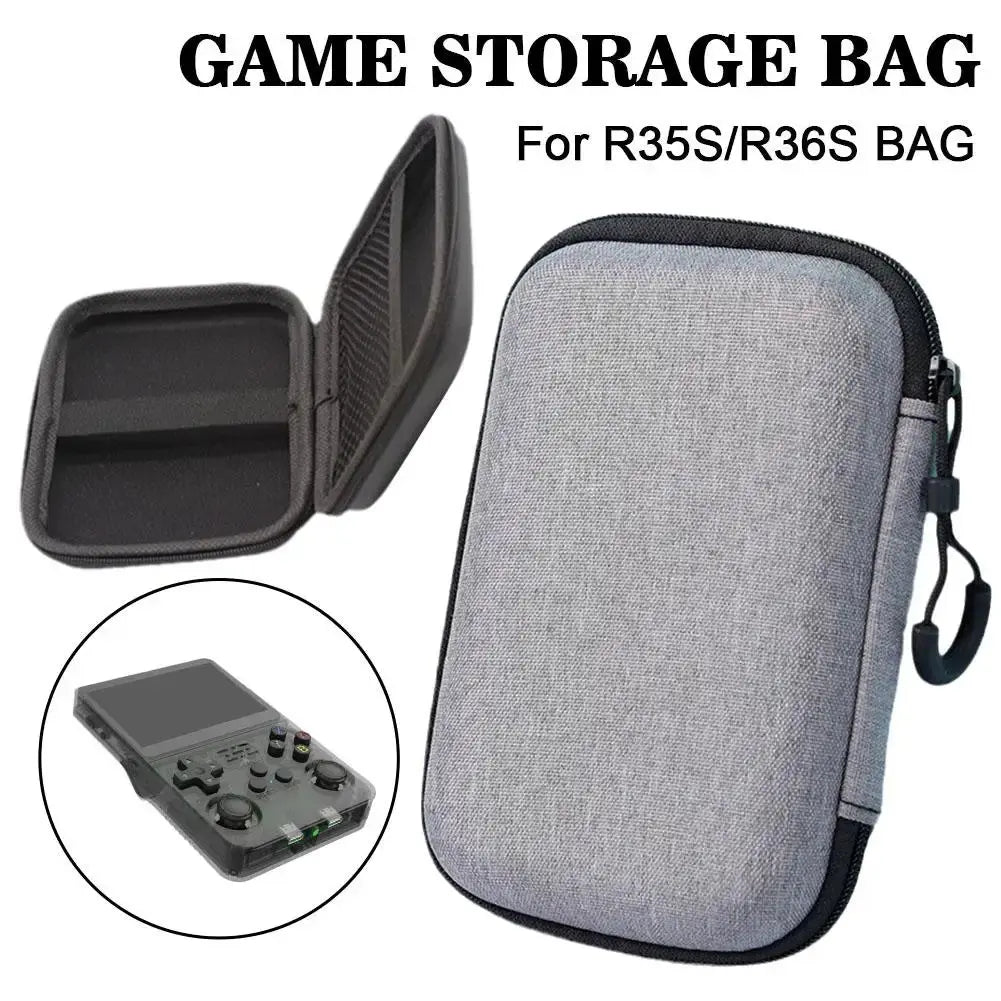 TOP Protect Game Storage Case for Miyoo Mini Plus R36S R35S Portable Storage Console Bag Carry Case for Anbernic RG35XX Plus Deals 4 U  Console Accessories Deals 4 U