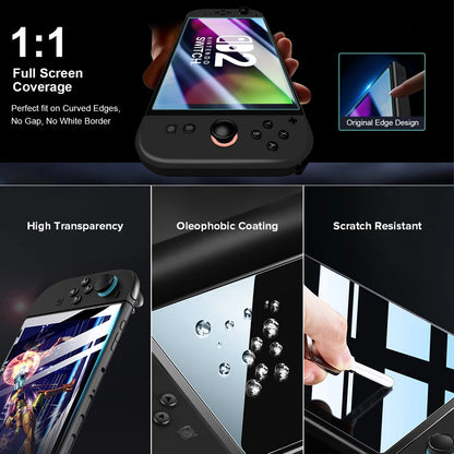 Tempered Glass Protector For Nintendo Switch 2 2025 Accessories Screen Protector For Switch 2 Accessoires With Joystick Cap