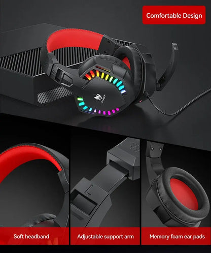 5-in-1 Set Gaming Combo Keyboard 4-color Breathing Light Mouse 3.5mm Gaming Headset Gaming Speaker Anti-slip Mouse Pad NEW HOT Deals 4 U  Gaming Accessories Deals 4 U