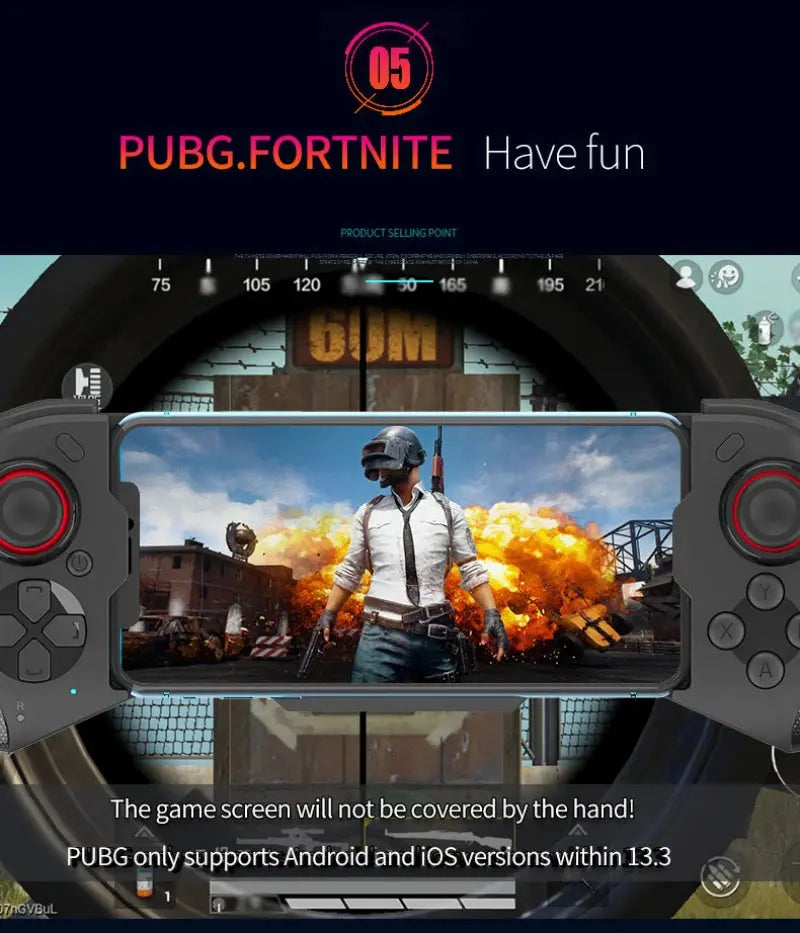 Gamepad For iPhone Android Cell Phone Control Bluetooth Controller Trigger Pubg Mobile Joystick Gaming Smartphone Mando Game Pad Deals 4 U  Mobile Gaming Deals 4 U