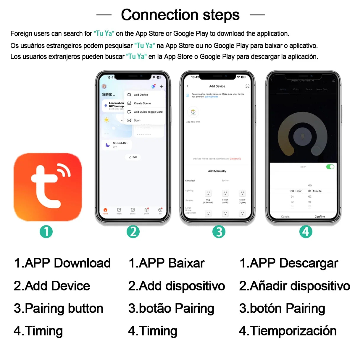 1-10PCS Tuya WiFi GU10 LED Spotlight Smart Light Bulb Dimmable 1-100% Lamps Smart Life App Control Works with Alexa Google Deals 4 U  Smart Home Gadget Deals 4 U