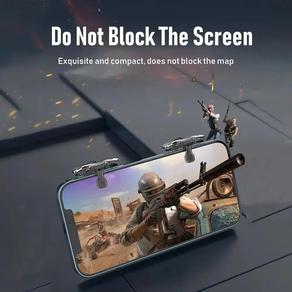 1 Pair Phone Game Trigger Joystick Replacement for PUBG Mobile Gamepad Two-way Button Shooter Controller Deals 4 U  Mobile Gaming Deals 4 U