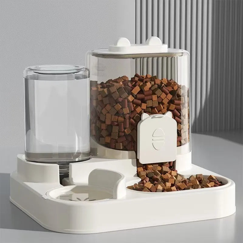 Automatic Feeder Dog Cat Food Bowl With Water Fountain Large Capacity Pet Food Storage Dispenser Container Puppy Pet Accessories Deals 4 U   Deals 4 U