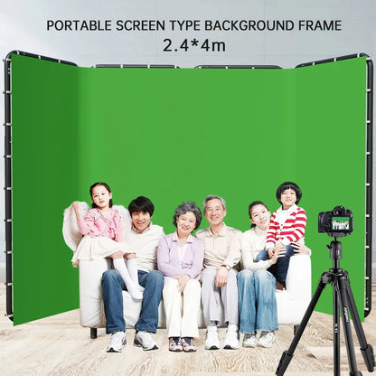 SH 2.4x4M Background Stand Frame With Photography Green Screen Backdrops  Photography Background Support Studio Light Tripod Deals 4 U  Streaming Equipment Deals 4 U