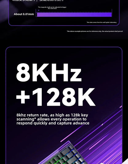 AULA HERO 68HE Magnetic Switch Gaming Keyboard RT0.01 E-sports Customize RGB Wired Mechanical Keyboard Ergonomics Accessories