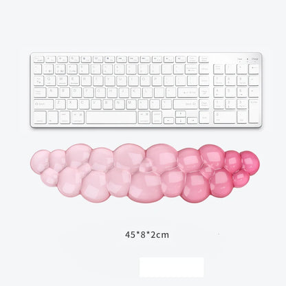 Ergonomic Cloud Silicone Wrist Rest Pad, Soft Comfort Wrist Support Cushion for Keyboard Mouse, Gaming Office Laptop PC