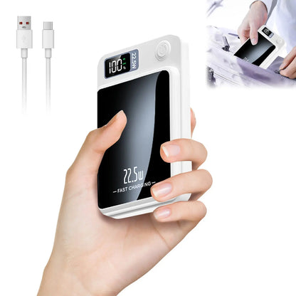 Wireless Power Bank 2-in-1 Magnetic 10000mAh Portable Charger Fast Charging 22.5W LED Power Display For Iphone Xiaomi Samsung Deals 4 U  Mobile Gaming Deals 4 U