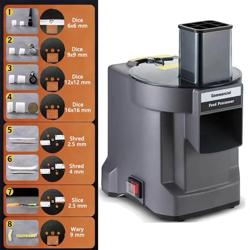 Commercial Vegetable Cutting Machine Automatic Vegetable Carrot Potato Chopper Slice Shred And Diced Quickly Cut Vegetables Deals 4 U   Deals 4 U