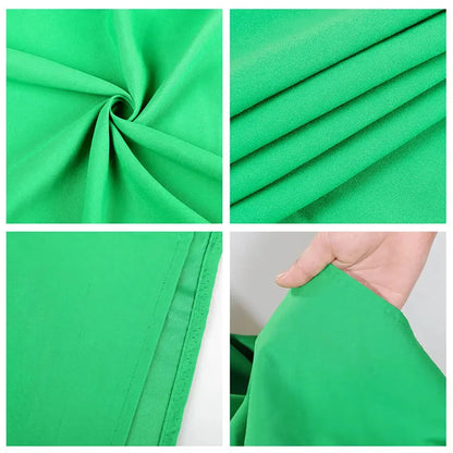 Green Screen Chromakey Cromakey Backdrops Cloth Photography Background Backdrop Smooth Cotton For Photo Studio Shoot Video Deals 4 U  Streaming Equipment Deals 4 U