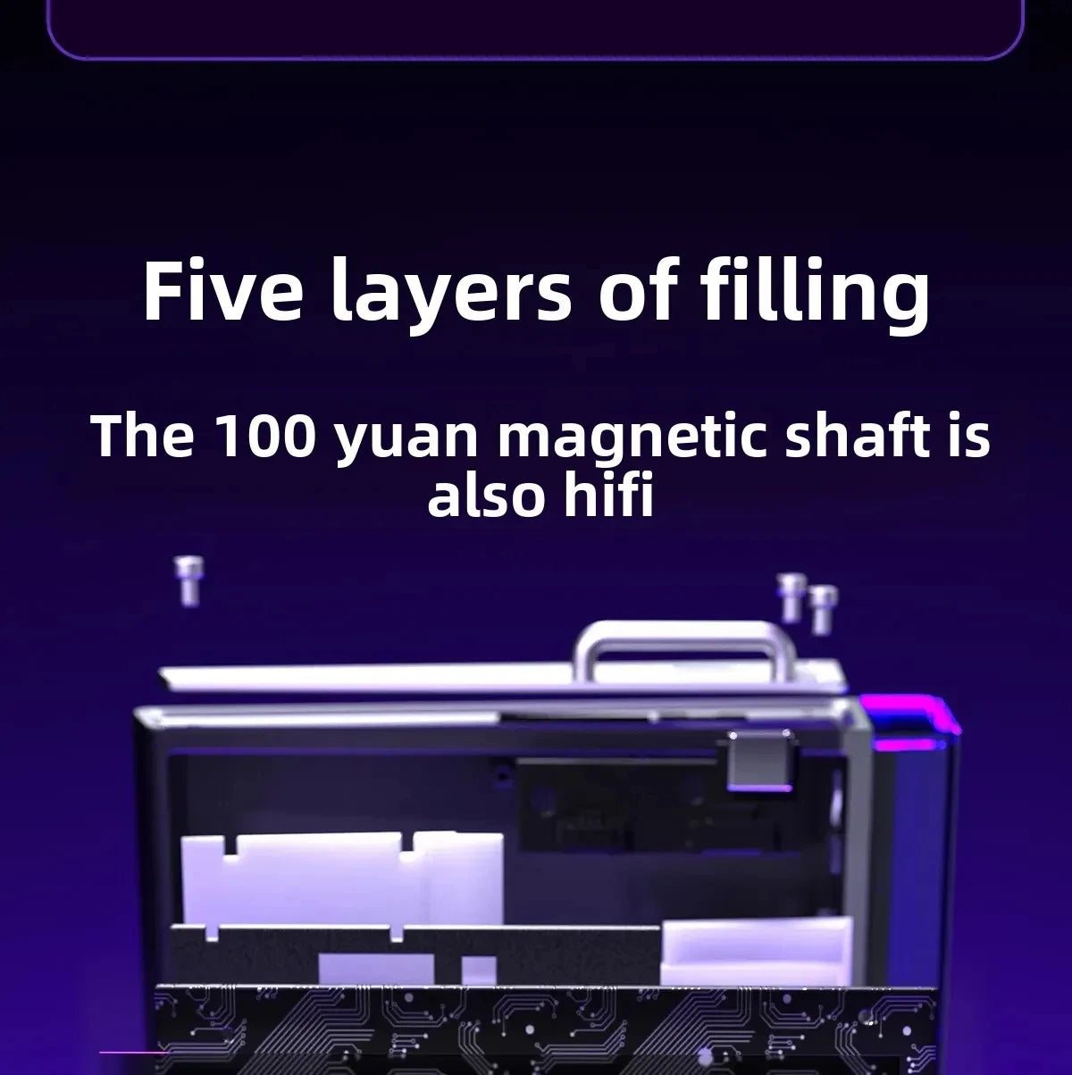 AULA HERO 68HE Magnetic Switch Gaming Keyboard RT0.01 E-sports Customize RGB Wired Mechanical Keyboard Ergonomics Accessories