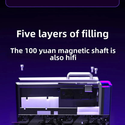 AULA HERO 68HE Magnetic Switch Gaming Keyboard RT0.01 E-sports Customize RGB Wired Mechanical Keyboard Ergonomics Accessories