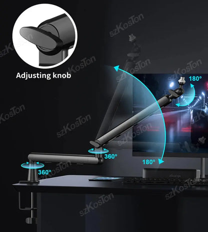 Professional Studio Low Profile Mic Arm with Extended Riser Cable Management Adjustable Microphone Stand for SM7B MV7 AM8 K688 Deals 4 U  Streaming Equipment Deals 4 U