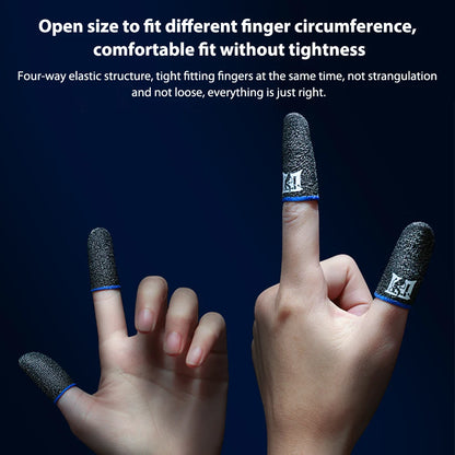 1Pair Finger Glove Fingertips Cot Sweatproof Gaming Finger Sleeves Breathable Game Controller Finger Sleeve for PUBG Mobile Game
