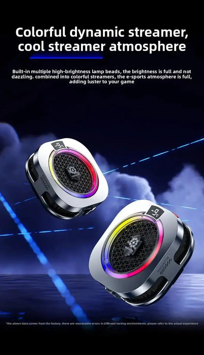 NEW TH16 Pro Mobile Cooler 24W Magnetic/Back-clip Ice Cooling Radiator Digital Display RGB Light Gaming Temperature Control Deals 4 U  Mobile Gaming Deals 4 U