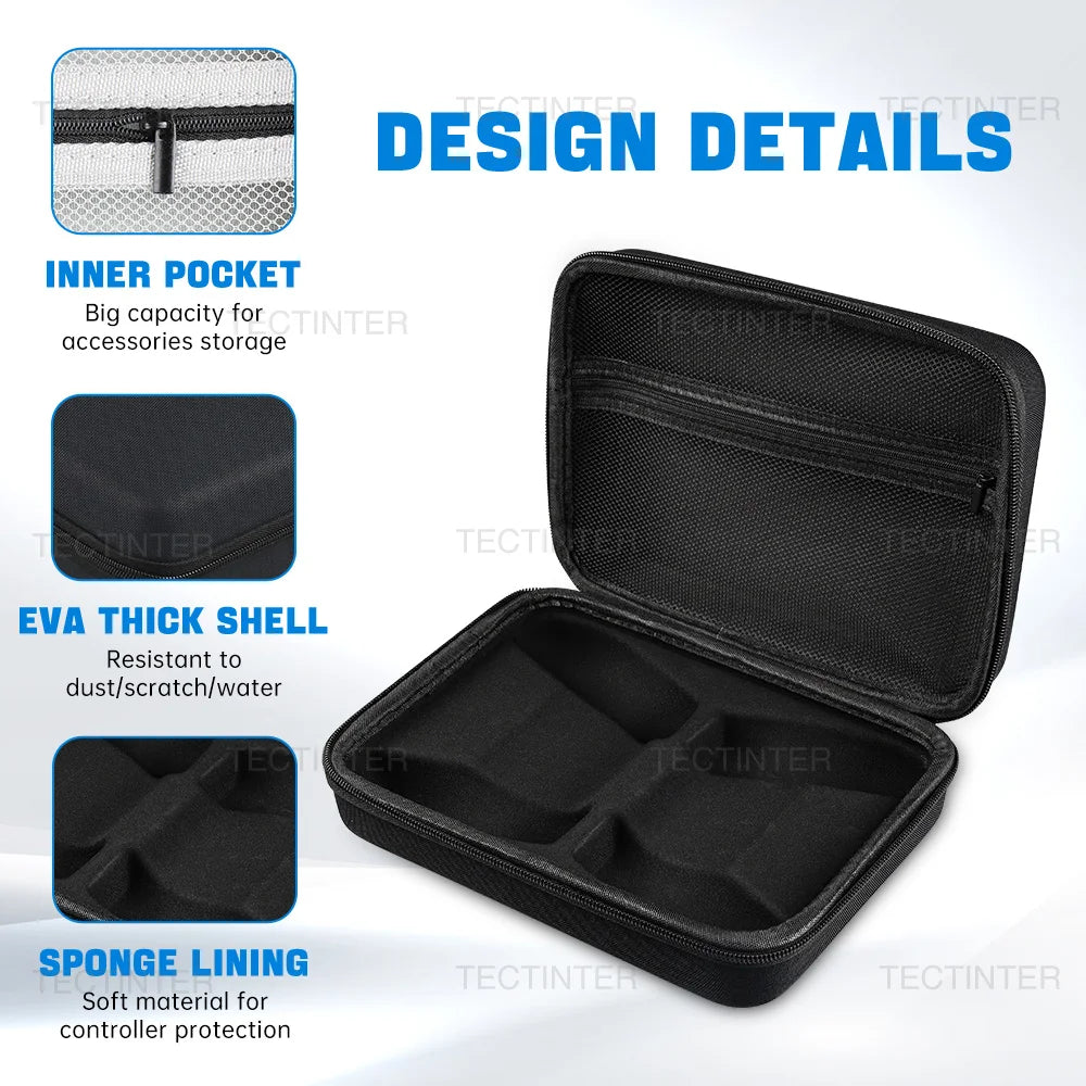 Dual Carrying Case Bag For PS5/PS4/PS3/Xbox Series Controller Portable Travel Pouch Shockproof Storage Shell For PS5 Accessories Deals 4 U   Deals 4 U
