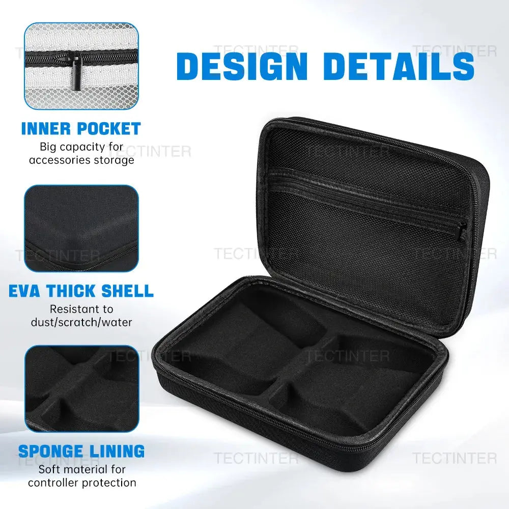 Dual Carrying Case Bag For PS5/PS4/PS3/Xbox Series Controller Portable Travel Pouch Shockproof Storage Shell For PS5 Accessories Deals 4 U  Console Accessories Deals 4 U