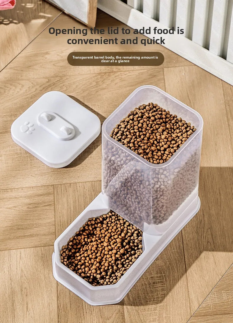 4L Large Capacity Automatic Cat Feeder & Waterer Set | Gravity Pet Food Dispenser for Cats & Dogs | BPA-Free & Non-Electric Safe Deals 4 U   Deals 4 U