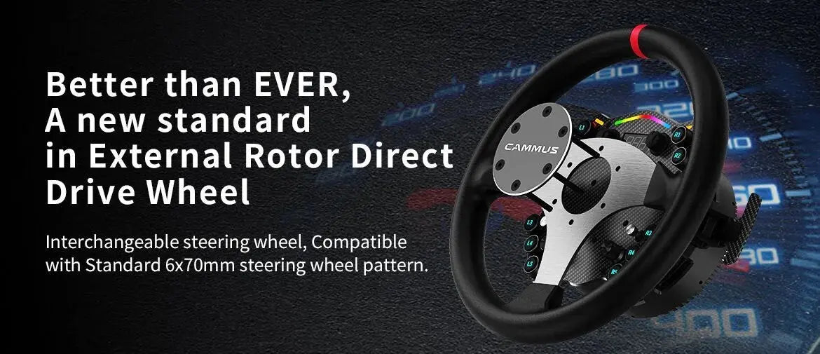CAMMUS C12 Direct Drive Steering Wheel 12N·m+CAMMUS CS5 Table Clamp Direct Drive Wheelbase(2 IN 1) Deals 4 U  Gaming Accessories Deals 4 U