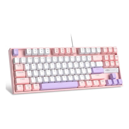 MageGee 75% Mechanical Gaming Keyboard, Blue Switch, LED Blue Backlit, 87 Keys Compact TKL Wired Keyboards for Windows Laptop PC Deals 4 U  Gaming Accessories Deals 4 U