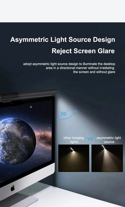 LED Desk Lamp Monitor Light Bar Eye-Care Stepless Table Lamp Dimming Lighting Computer Monitor Screen Light Bar for Work Gaming Deals 4 U  RGB Hexagon Wall Lights Deals 4 U