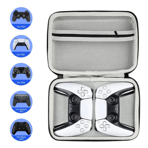 Dual Carrying Case Bag For PS5/PS4/PS3/Xbox Series Controller Portable Travel Pouch Shockproof Storage Shell For PS5 Accessories Deals 4 U  Console Accessories Deals 4 U