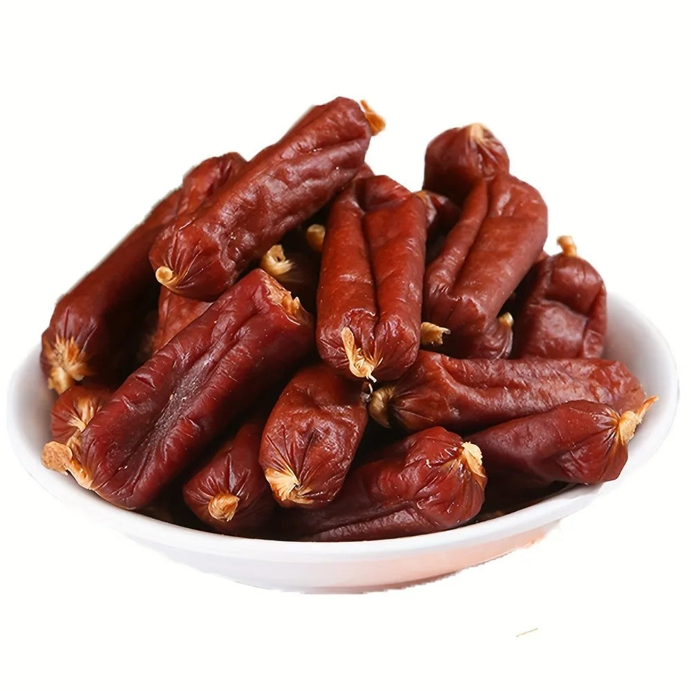 Duck And Chicken Sausages for Dogs - Treats Suitable for Small, Medium, And Large Breeds - Crafted from Fresh Meat And Nutritious, High-Protein Ingredients, Ideal for Positive Reinforcement Training Deals 4 U   Deals 4 U