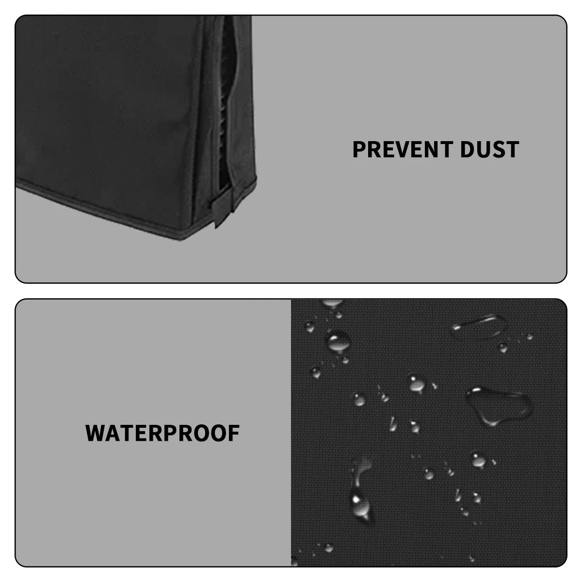 A For Sony PlayStation 5 PS5 Gaming Console Horizontal/vertical Dust Cover and Scratch Protection Cover