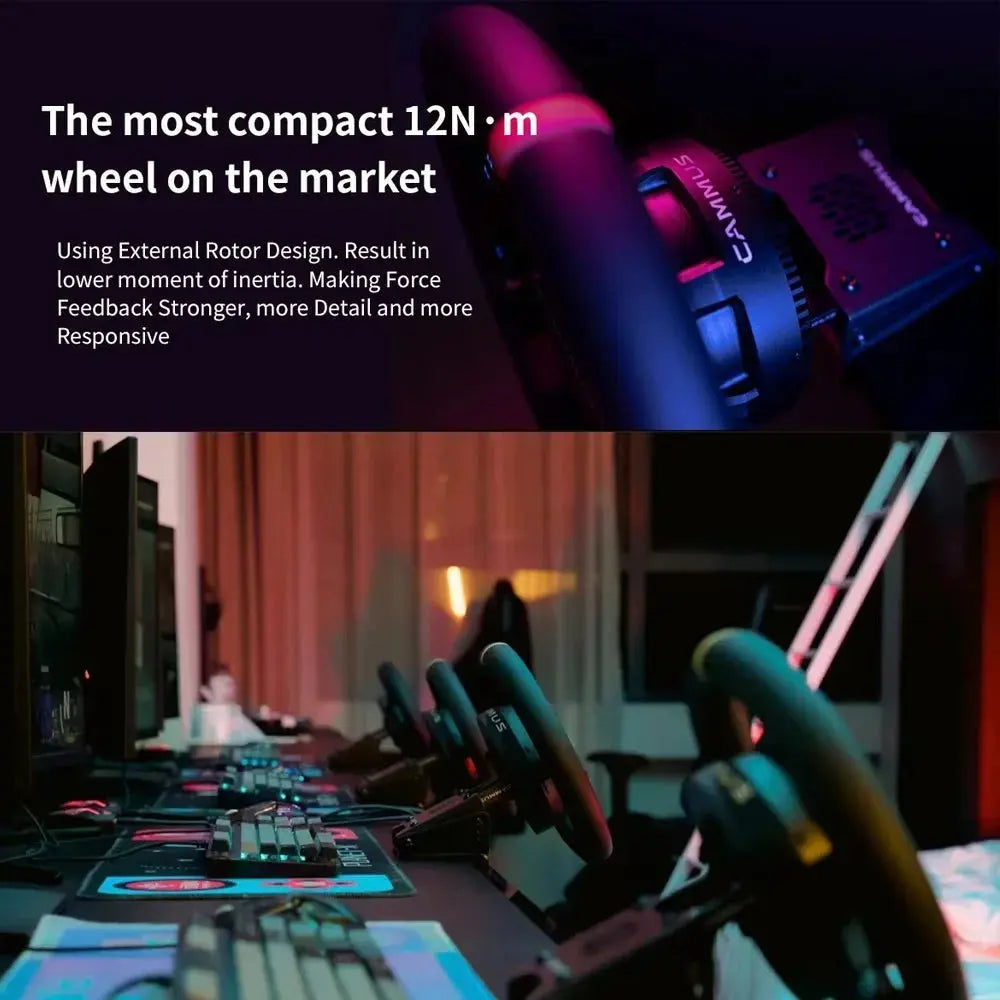 CAMMUS C12 Direct Drive Steering Wheel 12N·m+CAMMUS CS5 Table Clamp Direct Drive Wheelbase(2 IN 1) Deals 4 U  Gaming Accessories Deals 4 U