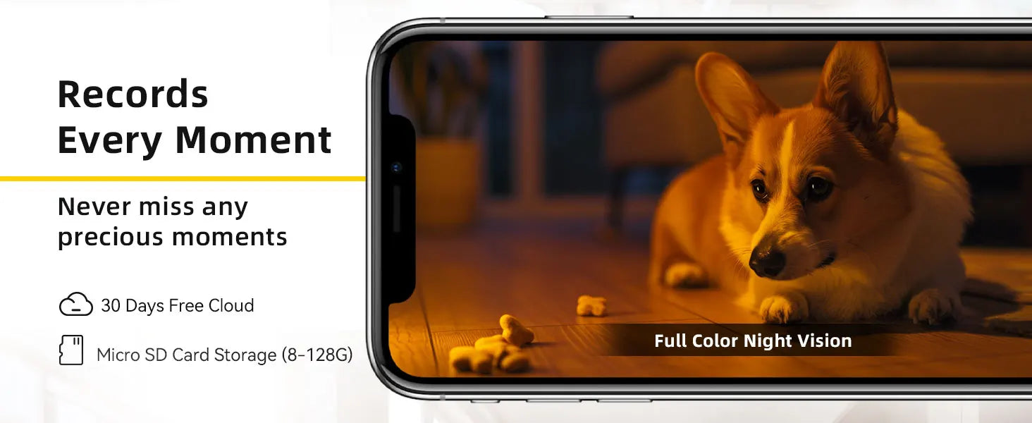 Boykeep 2K Pet Dog Camera with Phone App, 5G/2.4GHz WiFi Indoor Security Baby Camera, 360° Pan & Tilt, 2-Way Audio, Night Vision Deals 4 U   Deals 4 U