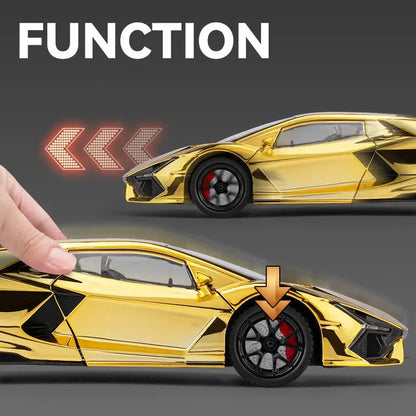 1:24 Lamborghini Revuelto With Spray Alloy Car Diecasts & Toy Vehicles Metal Toy Car Model Sound and light Collection Kids Toy Deals 4 U  Gaming Accessories Deals 4 U