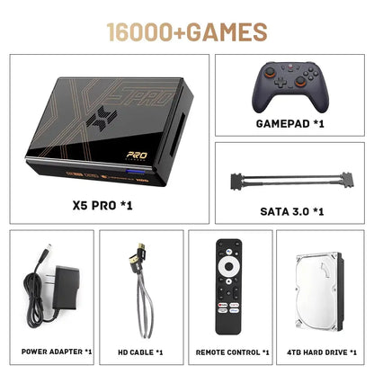 Kinhank Super Console X5 PRO Retro Video Game Consoles Plug and Play 320G/4T with 10000+ Games for PS2/WII/SS/DC/N64/MAME Deals 4 U  Gaming Accessories Deals 4 U