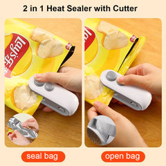 Mini Heat Bag Sealing Machine Plastic Bag Sealer Portable Thermal Plastic Bag Sealants Handheld Plastic Bags Sealing Machine Deals 4 U   Deals 4 U