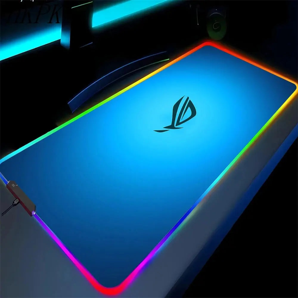 Black Mouse Pad Asus Rgb Gaming Mause Mat Anime Mats Gamer Rug Pc Xxl Cute Pads Large Game Keyboard Carpet Backlight Mousepad Deals 4 U  Gaming Accessories Deals 4 U