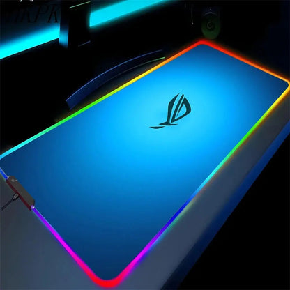 Black Mouse Pad Asus Rgb Gaming Mause Mat Anime Mats Gamer Rug Pc Xxl Cute Pads Large Game Keyboard Carpet Backlight Mousepad Deals 4 U  Gaming Accessories Deals 4 U