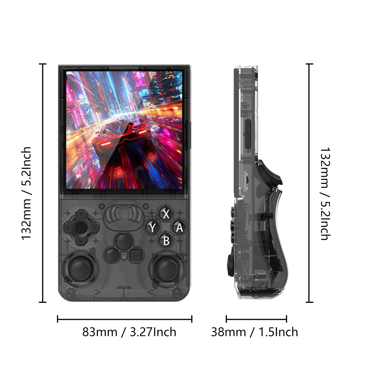 GAMINJA Retro Handheld Video Game Console WiFi 0‑lag Global Online Battle Download Games Via Official APP Retro Video Game Player Gift