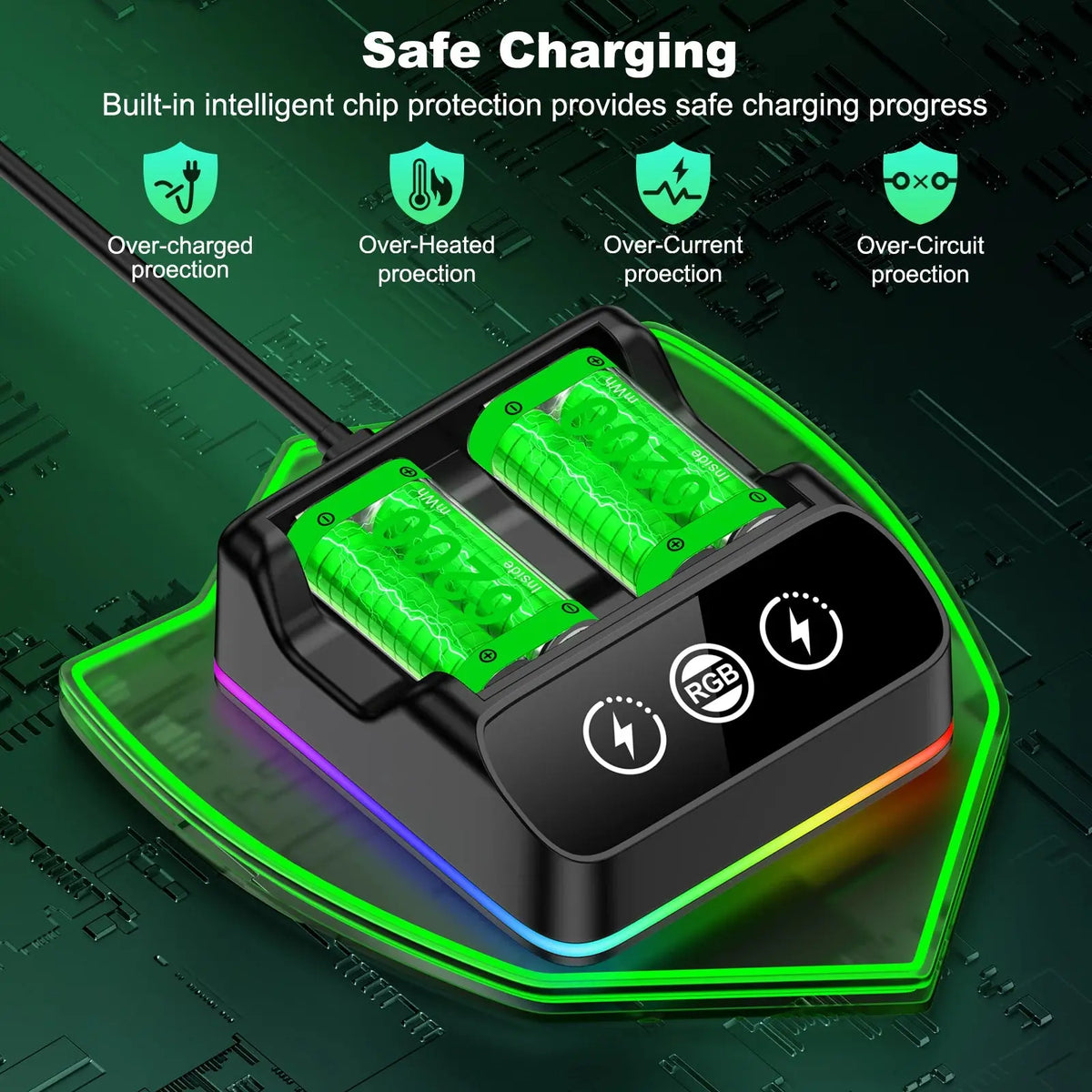 BEBONCOOL X248 2*6200 mWh Rechargable Batteries Pack For XBOX Serise S/X and XBOX ONE S/X/Elite With＆ Chaging Cable Deals 4 U  Console Accessories Deals 4 U