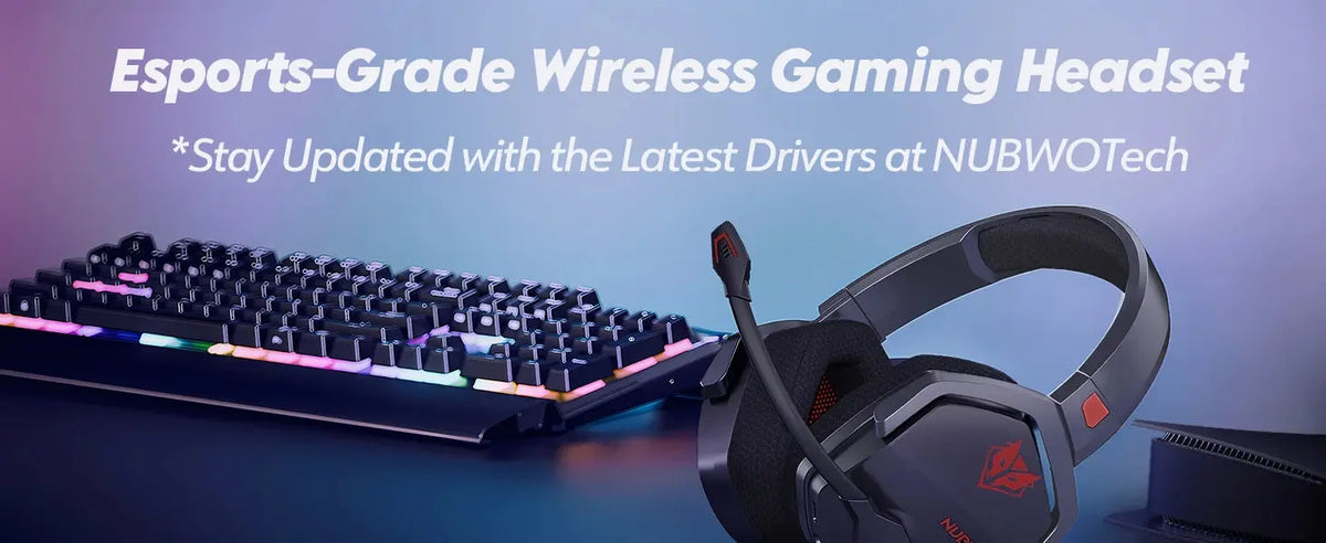 NUBWO G06 Dual Wireless Headsets Gamer with Microphone 2.4GHz Bluetooth 5.3 Gaming Headphones for PS5, PS4, PC, Mobile, Switch Deals 4 U  Gaming Accessories Deals 4 U