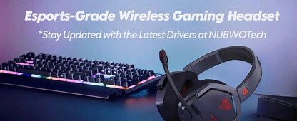 NUBWO G06 Dual Wireless Headsets Gamer with Microphone 2.4GHz Bluetooth 5.3 Gaming Headphones for PS5, PS4, PC, Mobile, Switch Deals 4 U  Gaming Accessories Deals 4 U