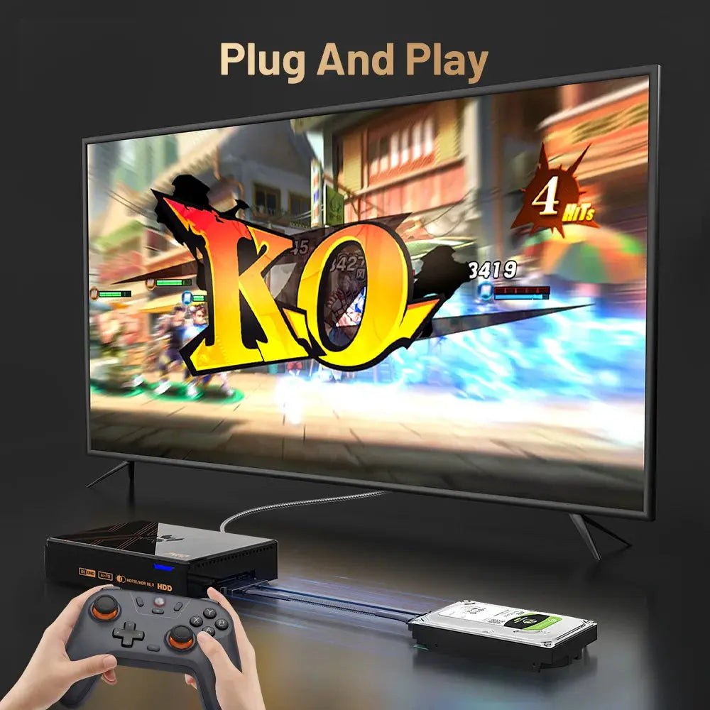 Kinhank Super Console X5 PRO Retro Video Game Consoles Plug and Play 320G/4T with 10000+ Games for PS2/WII/SS/DC/N64/MAME Deals 4 U  Gaming Accessories Deals 4 U