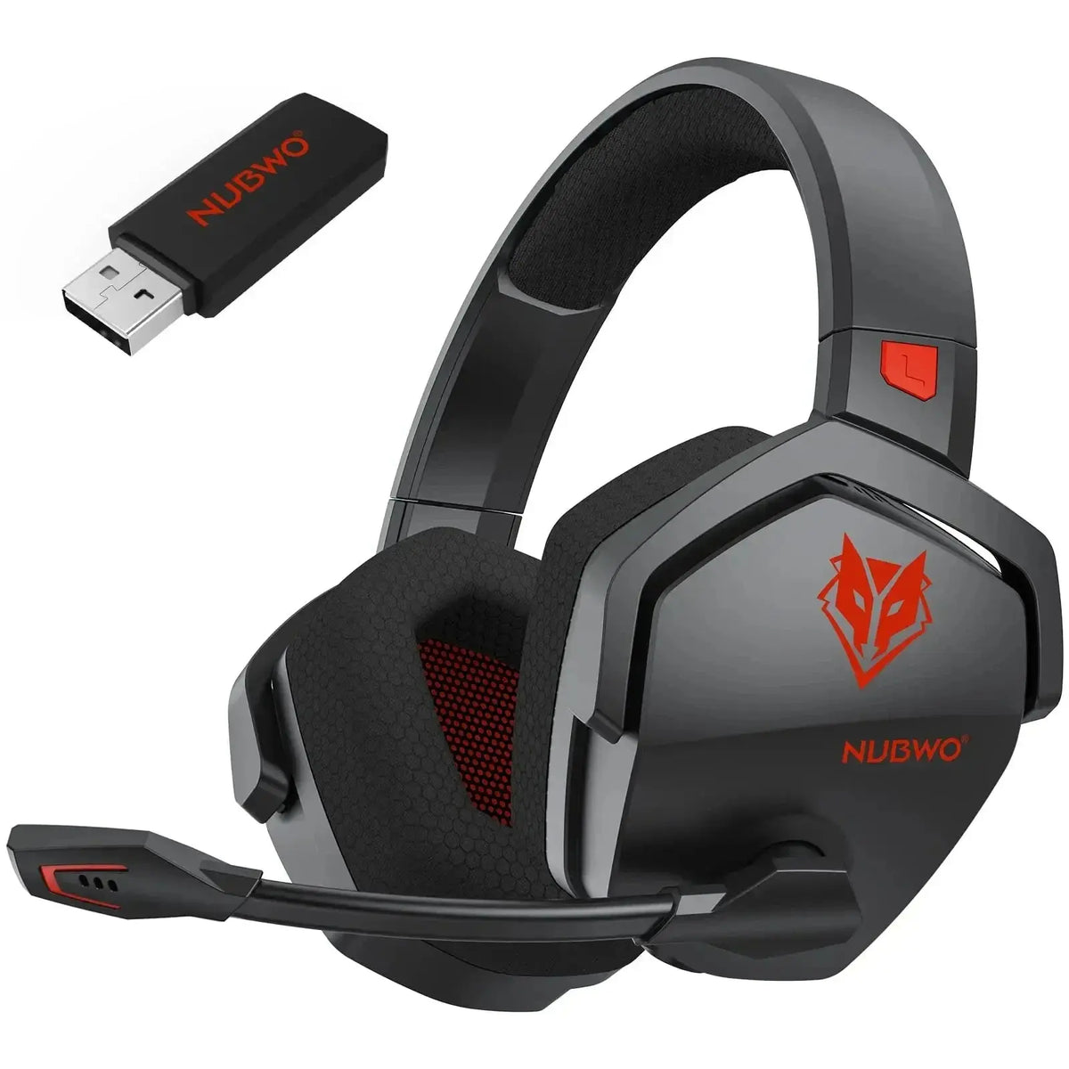 NUBWO G06 Pro Wireless Gaming Headset with Charging Station for Headset and PS5 Controller 17ms Low Latency Dynamic 50mm Drivers Deals 4 U  Gaming Accessories Deals 4 U