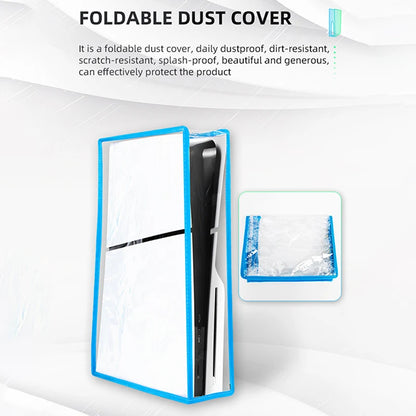 For PS5 Slim Console Dust Cover Dustproof Transparent Case Dustprevent Bag Game Accessories For Disc Version & Digital Edition