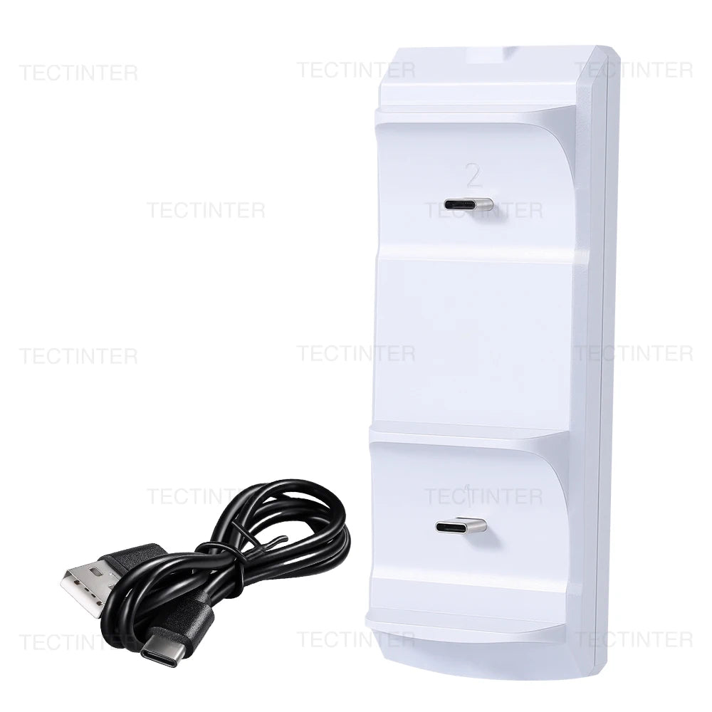 Dual Fast Charger for PS5 Wireless Controller Charging Dock Station Base Stand for Playstation 5 Gamepad Gaming Accessories Deals 4 U   Deals 4 U