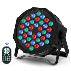 U'King 4PCS/8PCS 36LED Par Lights RGB LED DJ Stage Light with Remote Control DMX512 Sound Activated for Party Stage Effect Light Deals 4 U   Deals 4 U