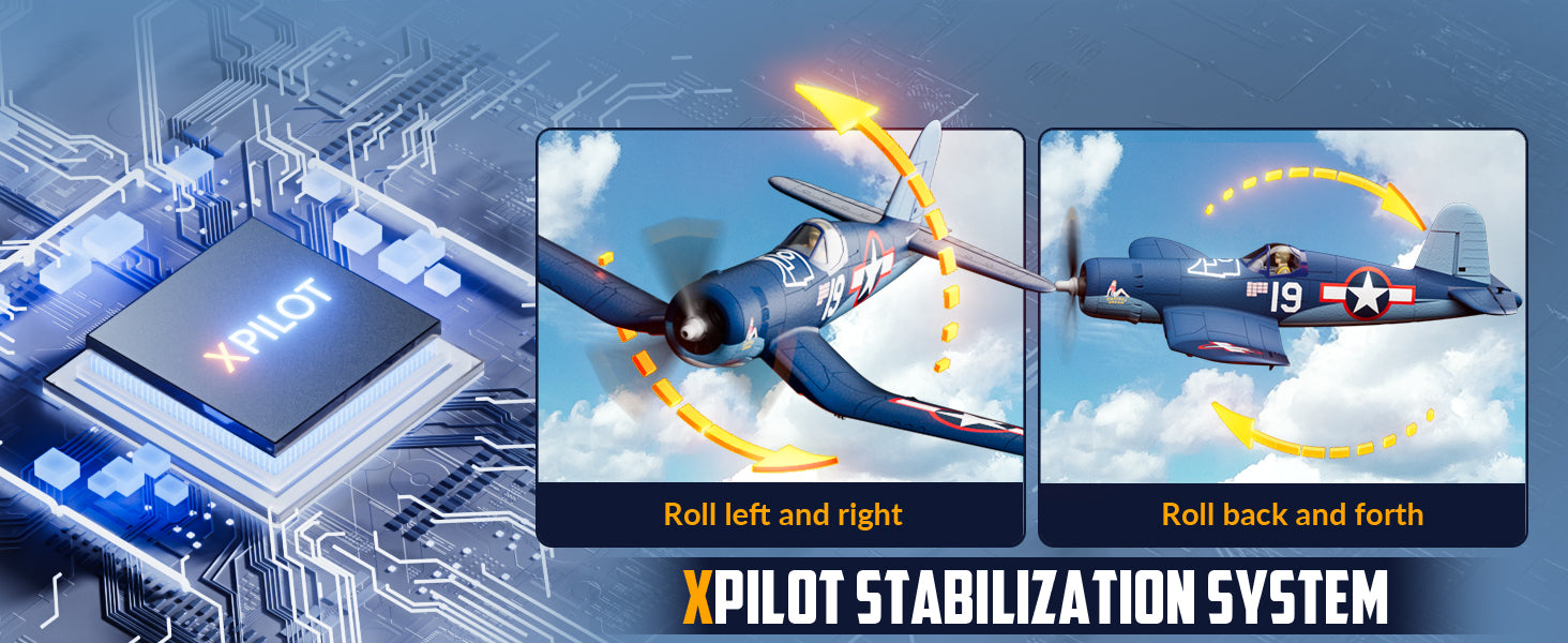 Volantexrc Brushless 500mm F4U Corsair RC Planes for Adults,Upgraded 4-CH RTF RC Plane,One-Key Aerobatic,Ideal for Outdoors Gift Deals 4 U   Deals 4 U